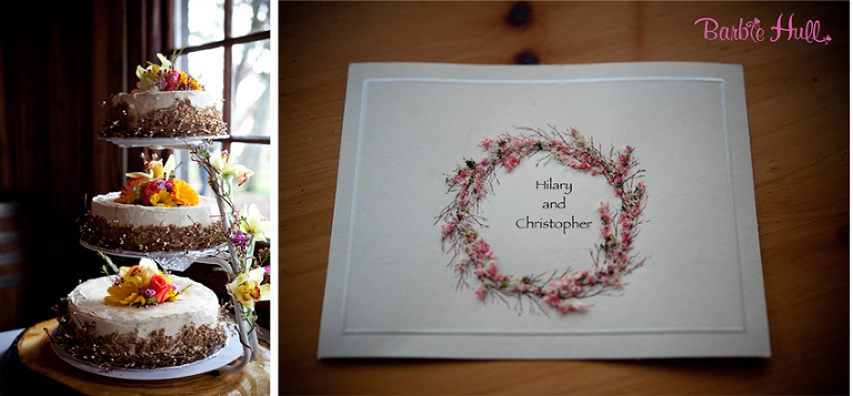 Carrot Cake, Wedding Cake, Invite, Hilary, Chris, flowers