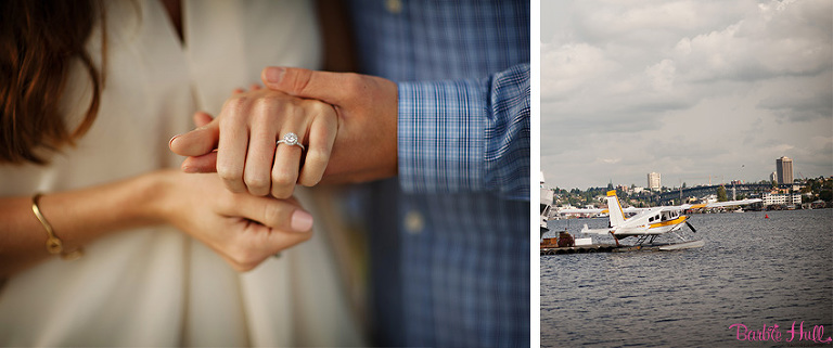 ring shot after getting engaged