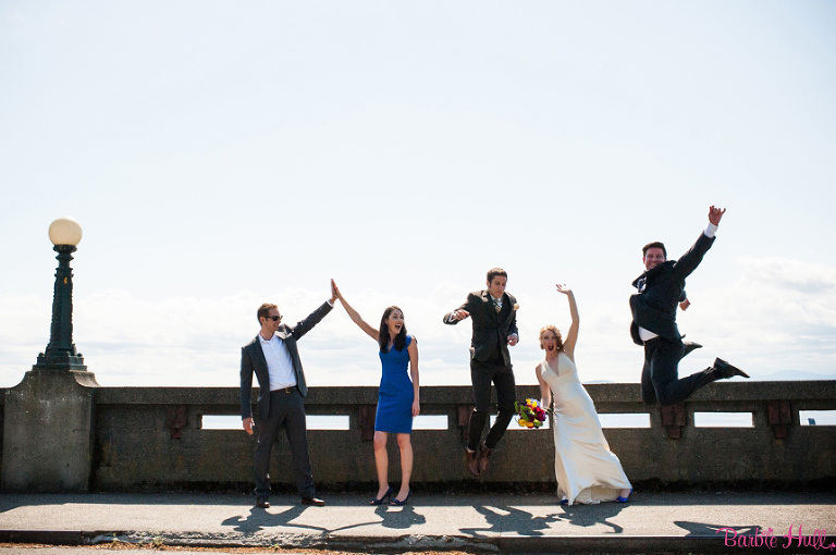 fun bridal party shot