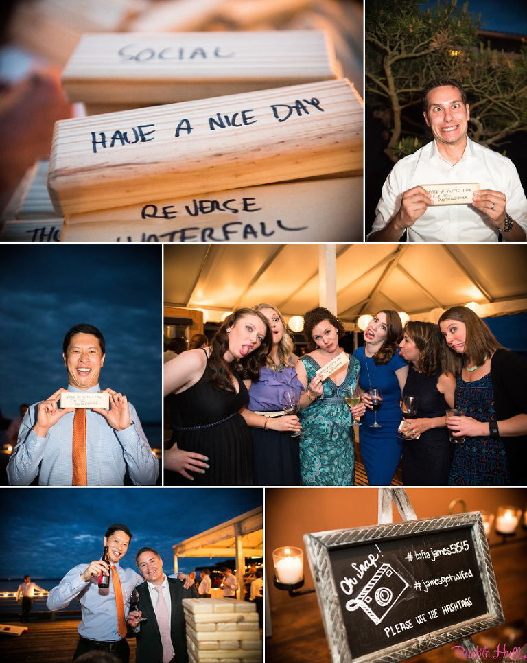 fun reception photographs at Seattle, WA wedding