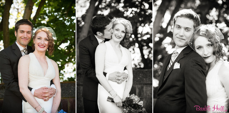 groom and bride portraits in Seattle
