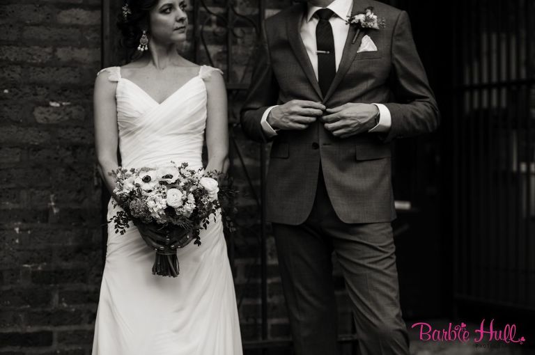 Pioneer Square street portrait with Chris and Amy 
