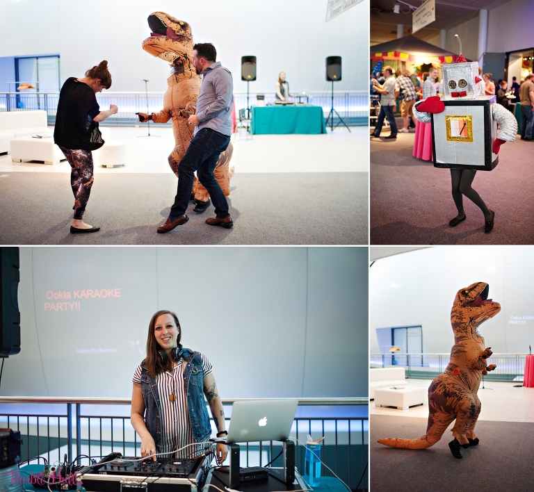 Ookla Baby Van Beezly and a dancing dinosaur 