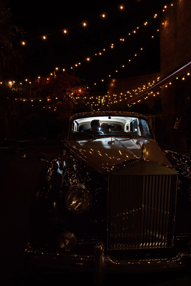 British Motor Coach provides the MOST beautiful car for kissing in! 